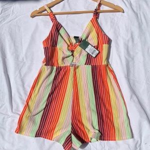 NWT Wild Fable Multicolor stripe romper